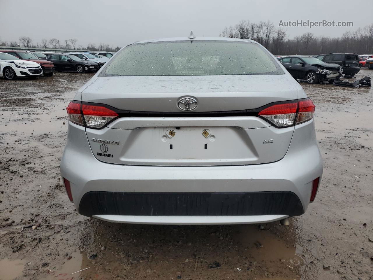 2021 Toyota Corolla Le Silver vin: JTDEPMAE3MJ134066