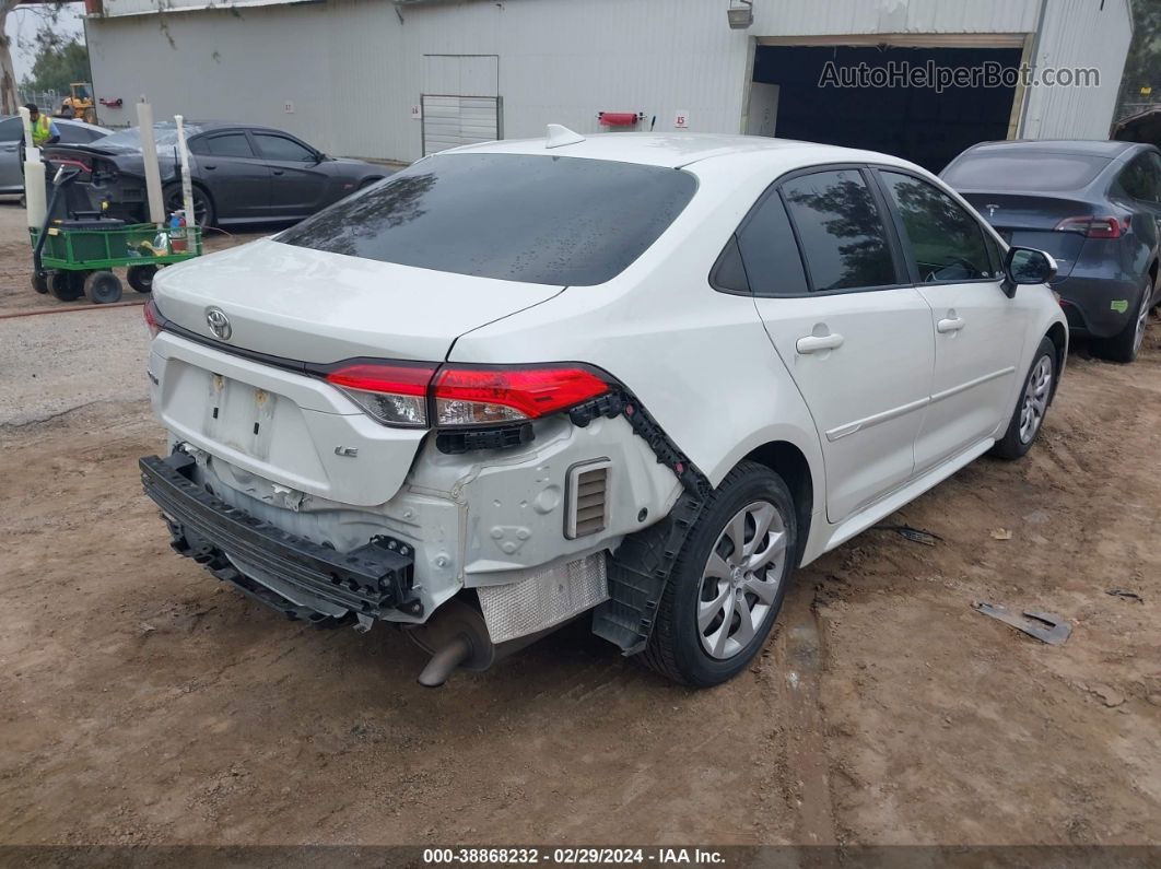 2021 Toyota Corolla Le White vin: JTDEPMAE3MJ134987