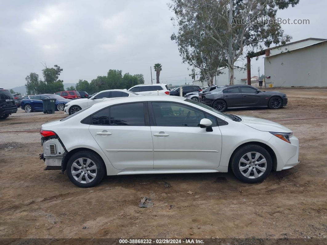 2021 Toyota Corolla Le White vin: JTDEPMAE3MJ134987