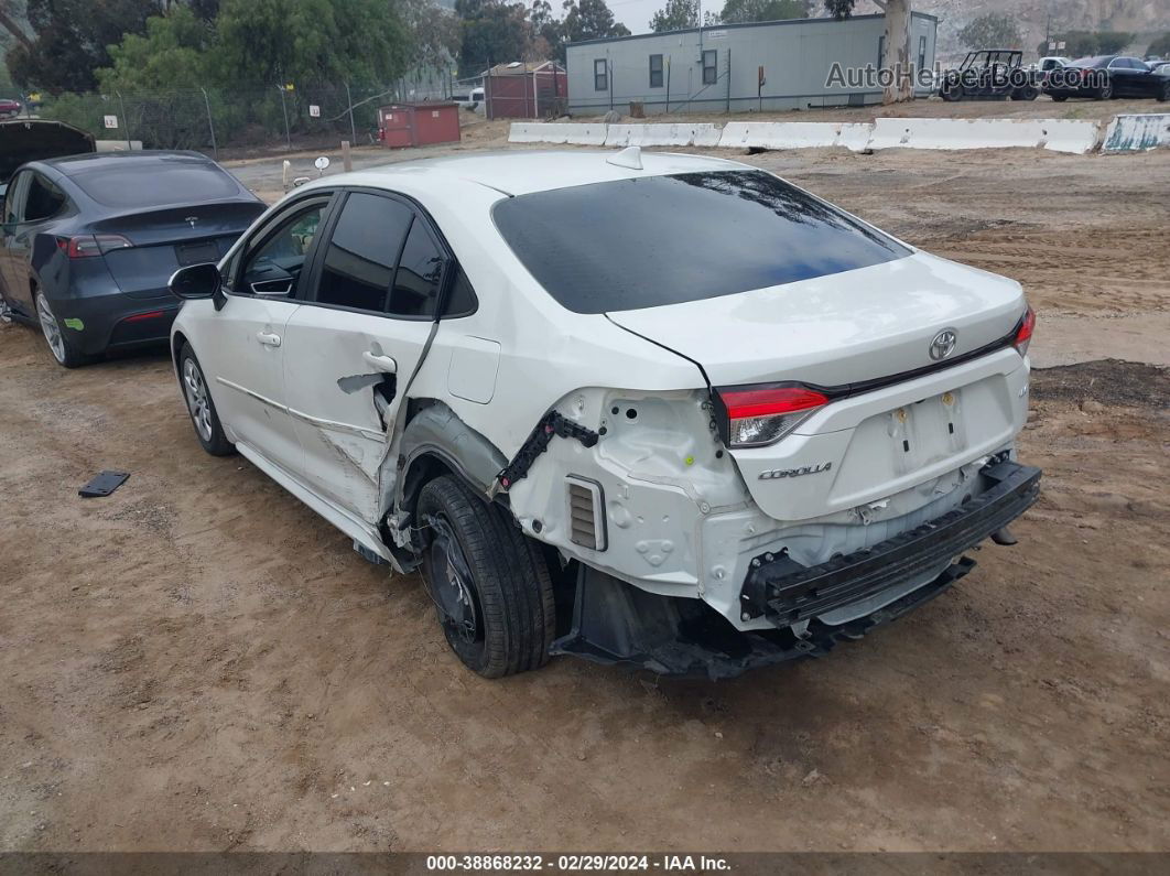 2021 Toyota Corolla Le White vin: JTDEPMAE3MJ134987