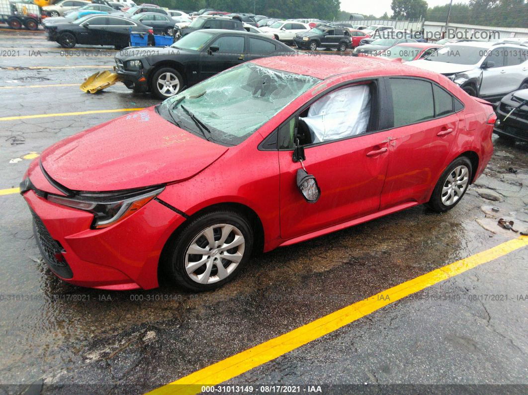 2021 Toyota Corolla Le Red vin: JTDEPMAE3MJ135962