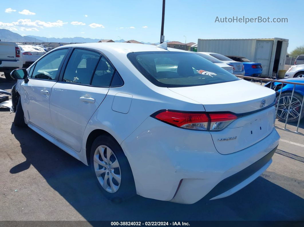 2021 Toyota Corolla Le White vin: JTDEPMAE3MJ161218