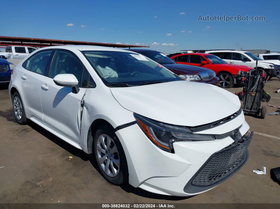 2021 Toyota Corolla Le White vin: JTDEPMAE3MJ161218