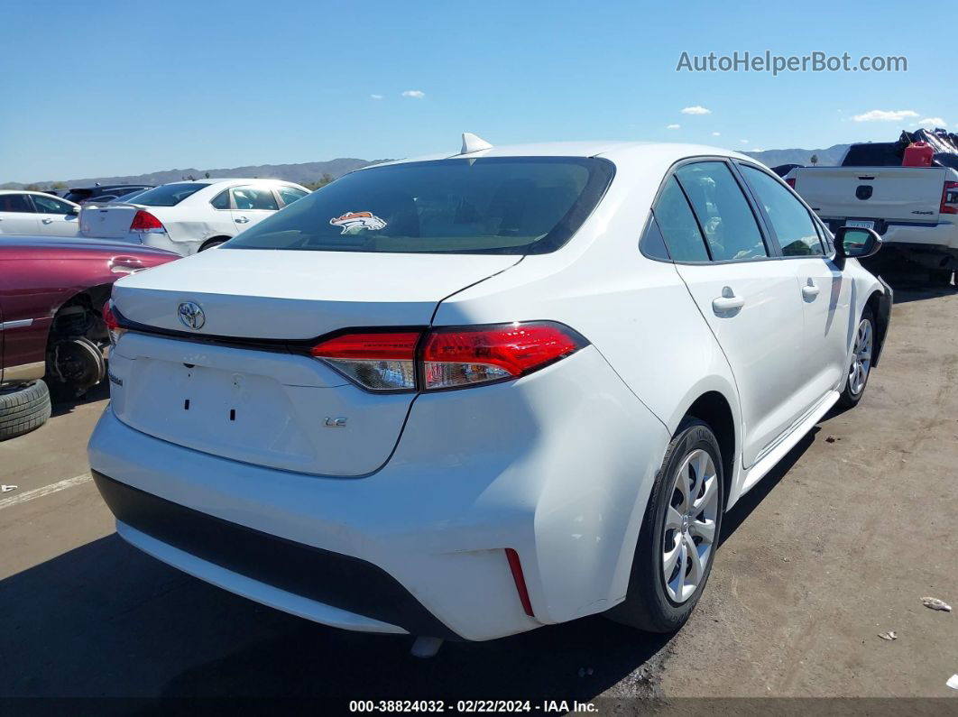 2021 Toyota Corolla Le White vin: JTDEPMAE3MJ161218