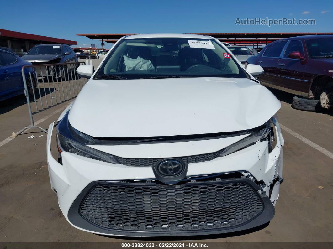 2021 Toyota Corolla Le White vin: JTDEPMAE3MJ161218