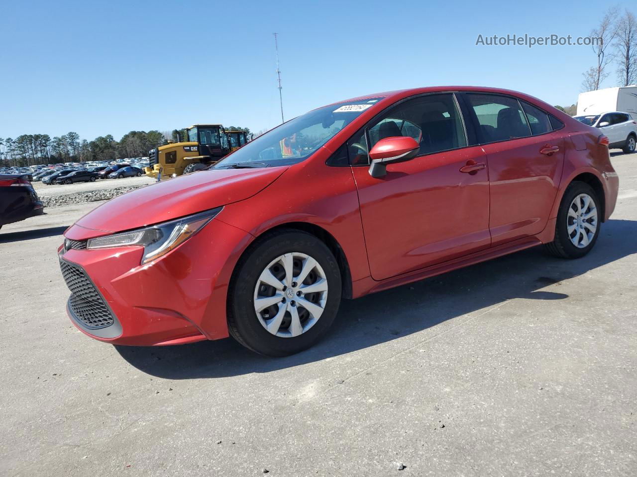 2021 Toyota Corolla Le Red vin: JTDEPMAE4MJ118605