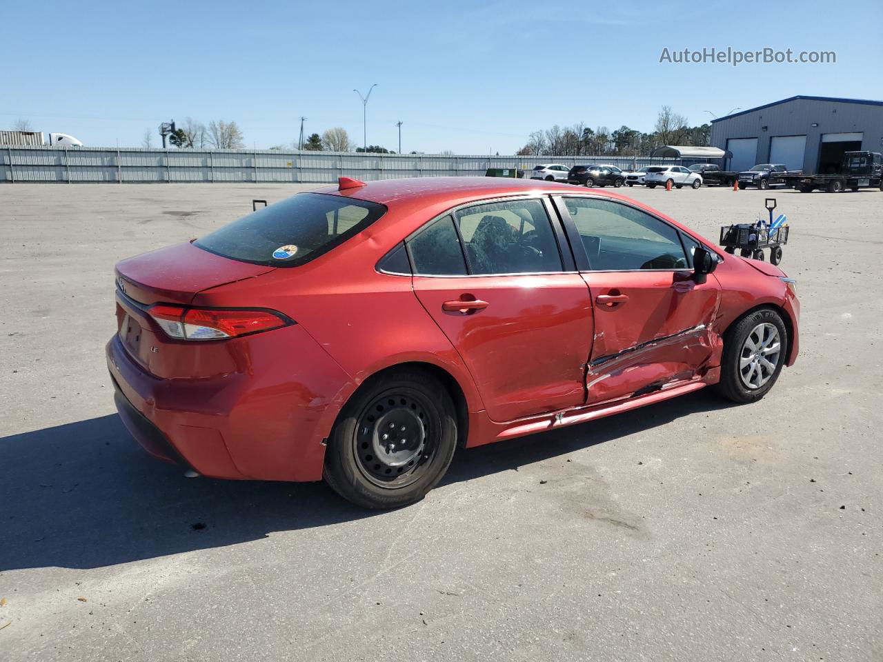 2021 Toyota Corolla Le Красный vin: JTDEPMAE4MJ118605