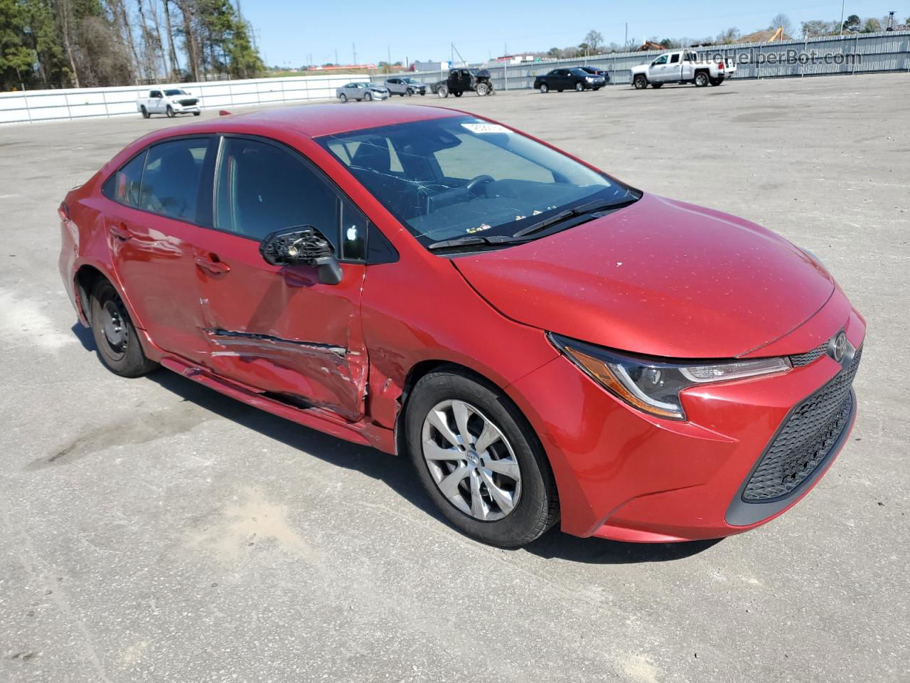 2021 Toyota Corolla Le Red vin: JTDEPMAE4MJ118605