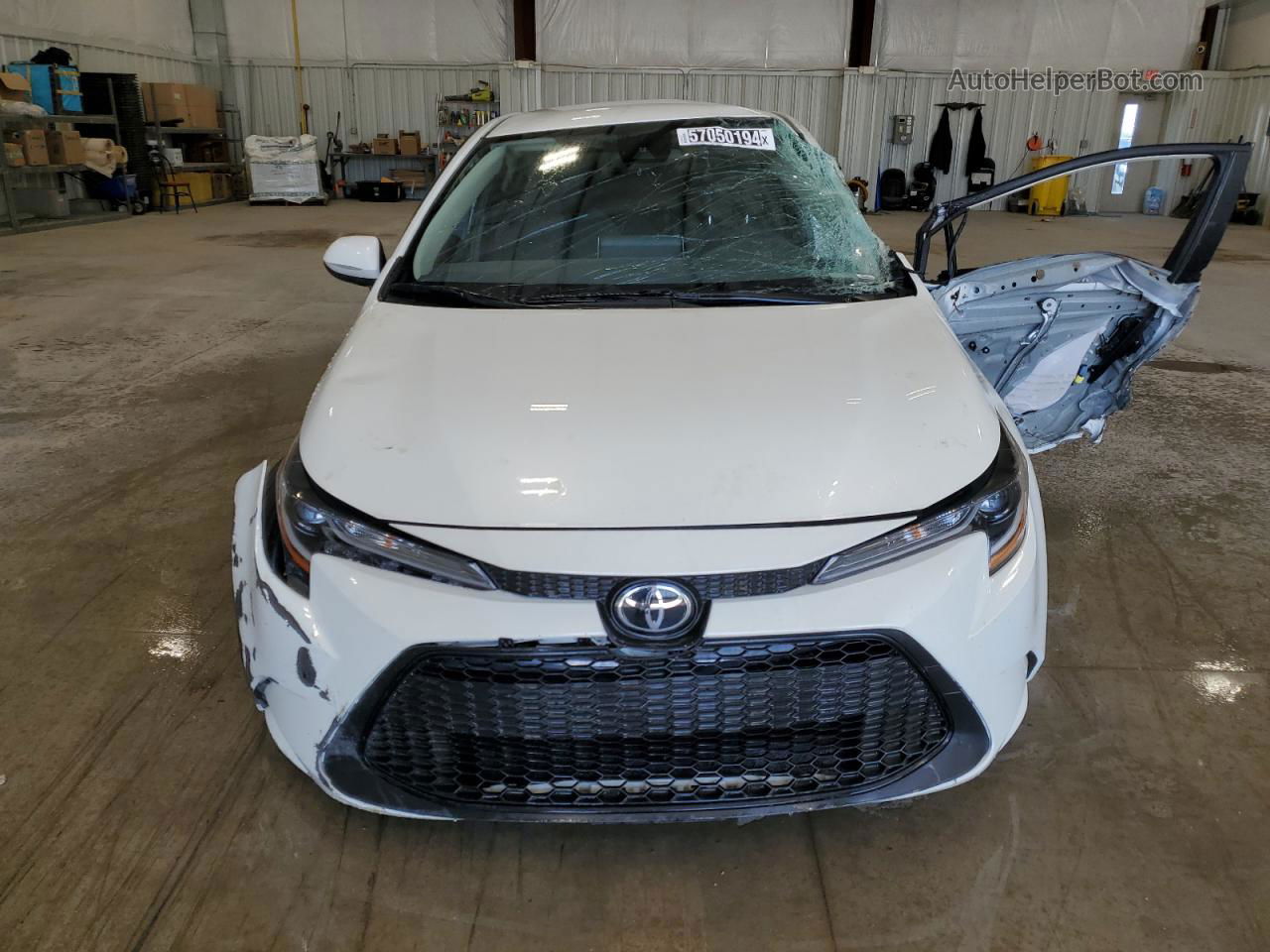 2021 Toyota Corolla Le White vin: JTDEPMAE4MJ135288