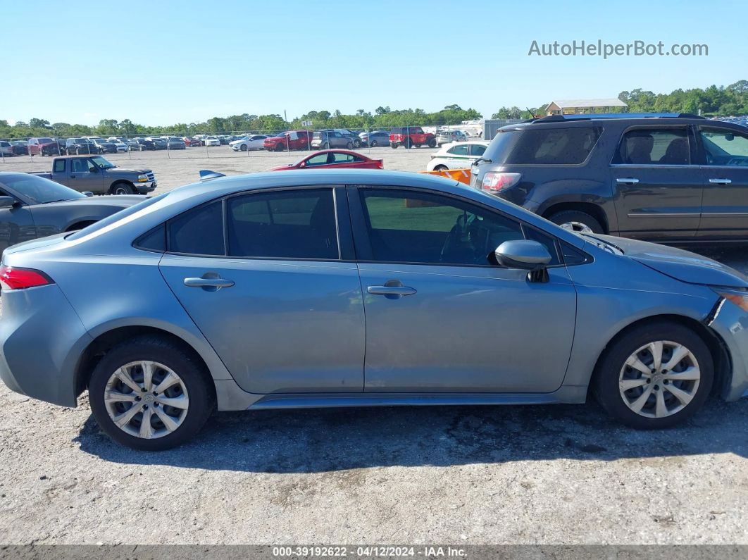 2021 Toyota Corolla Le Blue vin: JTDEPMAE4MJ154410