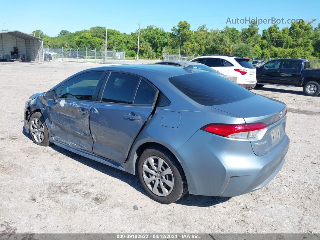 2021 Toyota Corolla Le Blue vin: JTDEPMAE4MJ154410