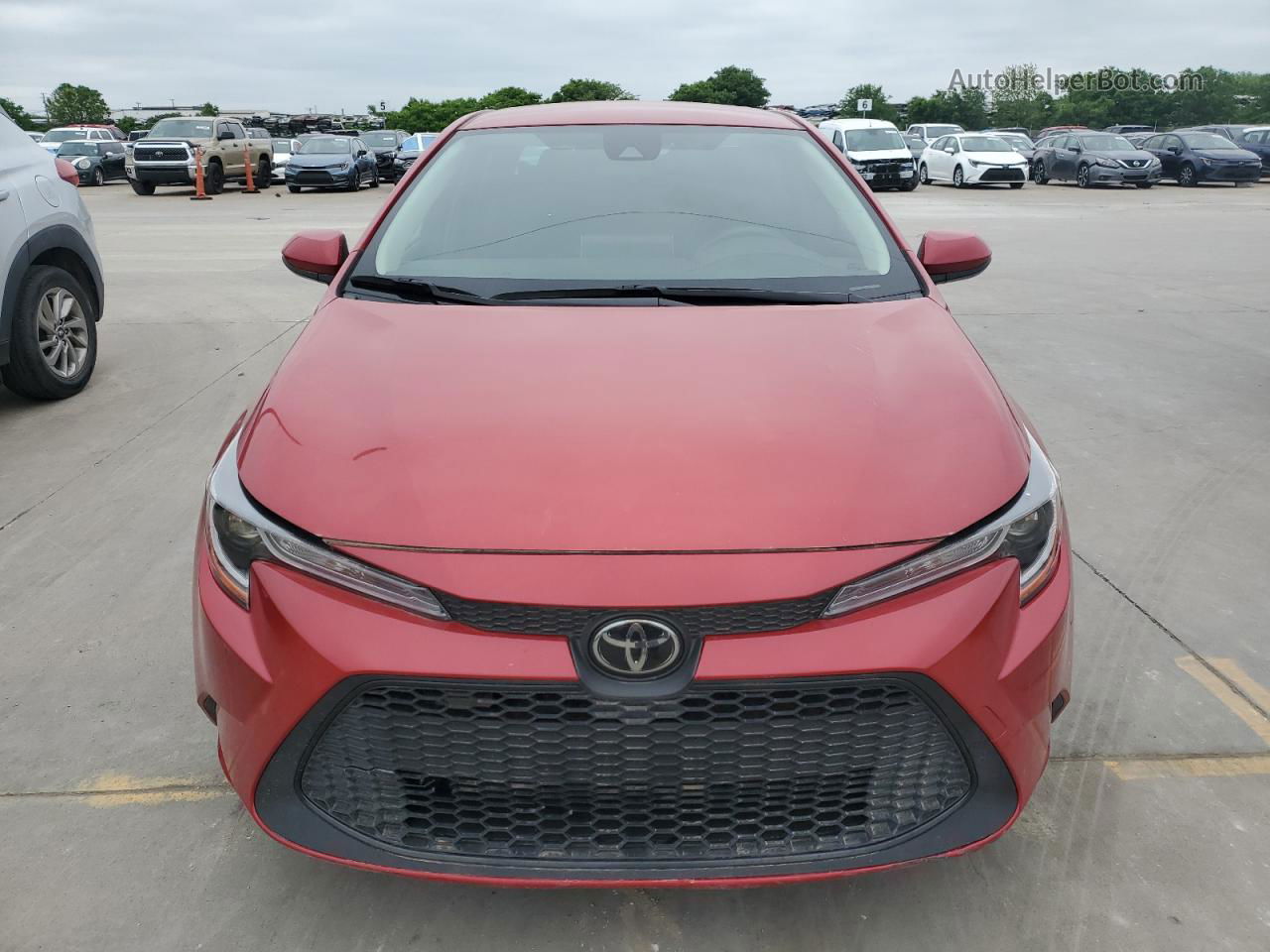 2021 Toyota Corolla Le Красный vin: JTDEPMAE4MJ156061