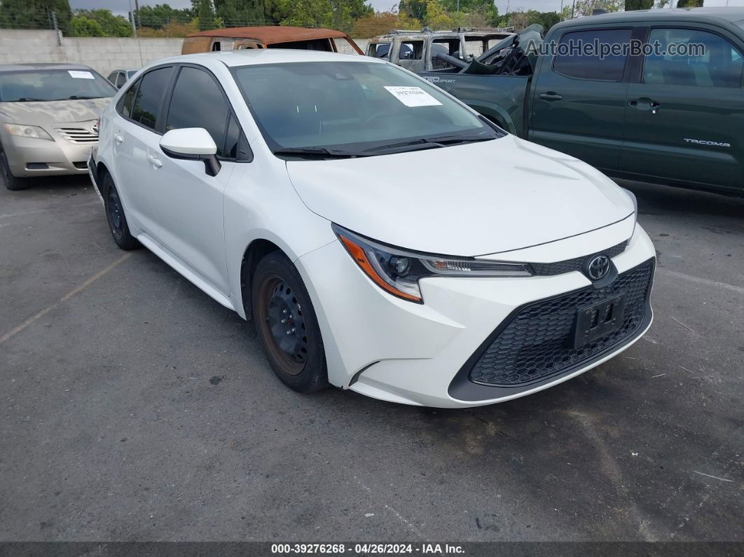 2021 Toyota Corolla Le White vin: JTDEPMAE4MJ167335