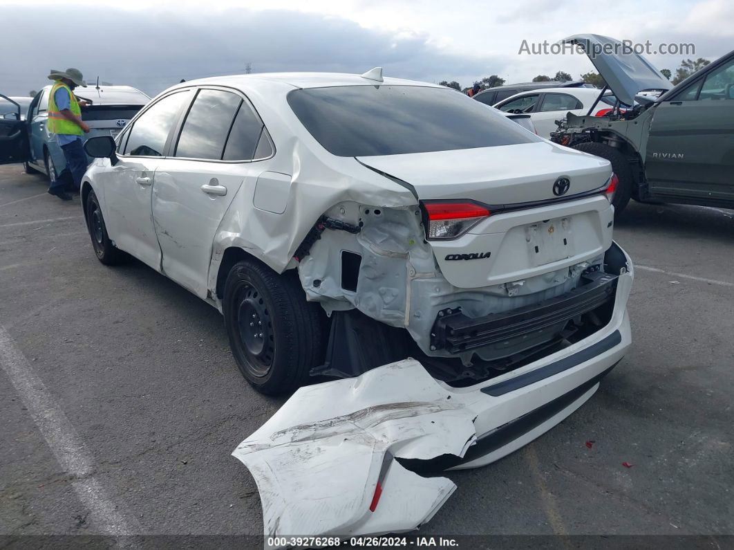 2021 Toyota Corolla Le White vin: JTDEPMAE4MJ167335