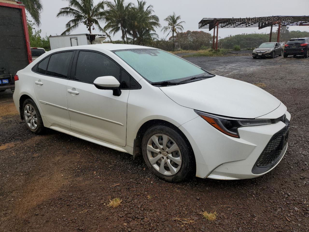 2021 Toyota Corolla Le White vin: JTDEPMAE5MJ119794