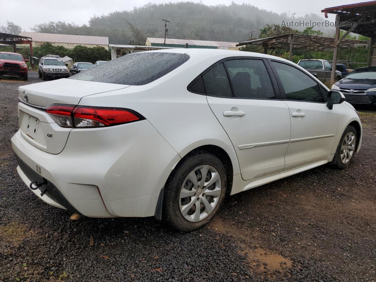 2021 Toyota Corolla Le White vin: JTDEPMAE5MJ119794