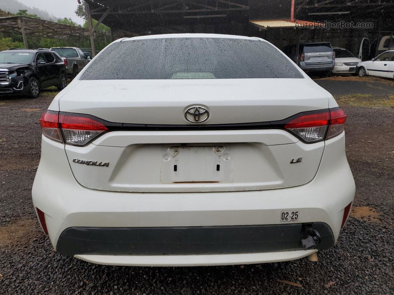 2021 Toyota Corolla Le White vin: JTDEPMAE5MJ119794