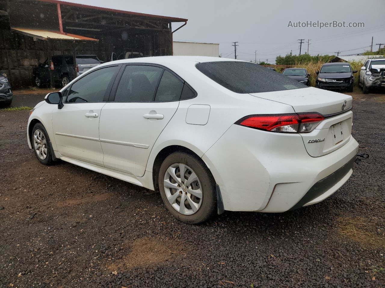 2021 Toyota Corolla Le White vin: JTDEPMAE5MJ119794