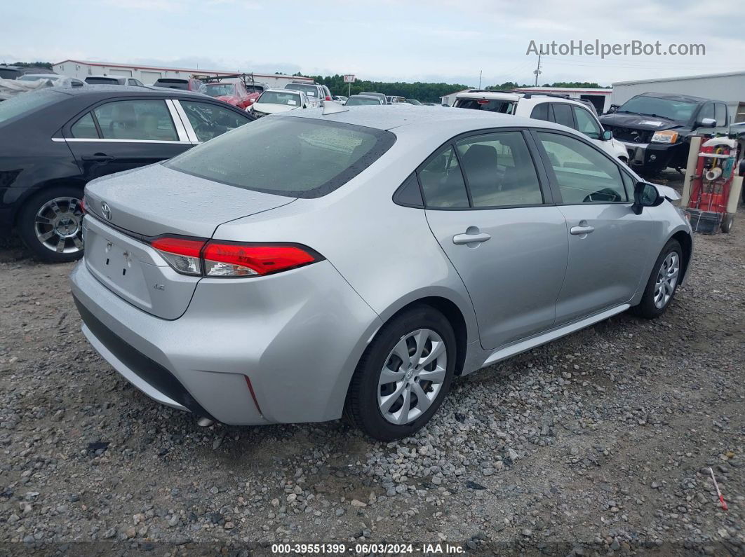 2021 Toyota Corolla Le Серебряный vin: JTDEPMAE5MJ124977