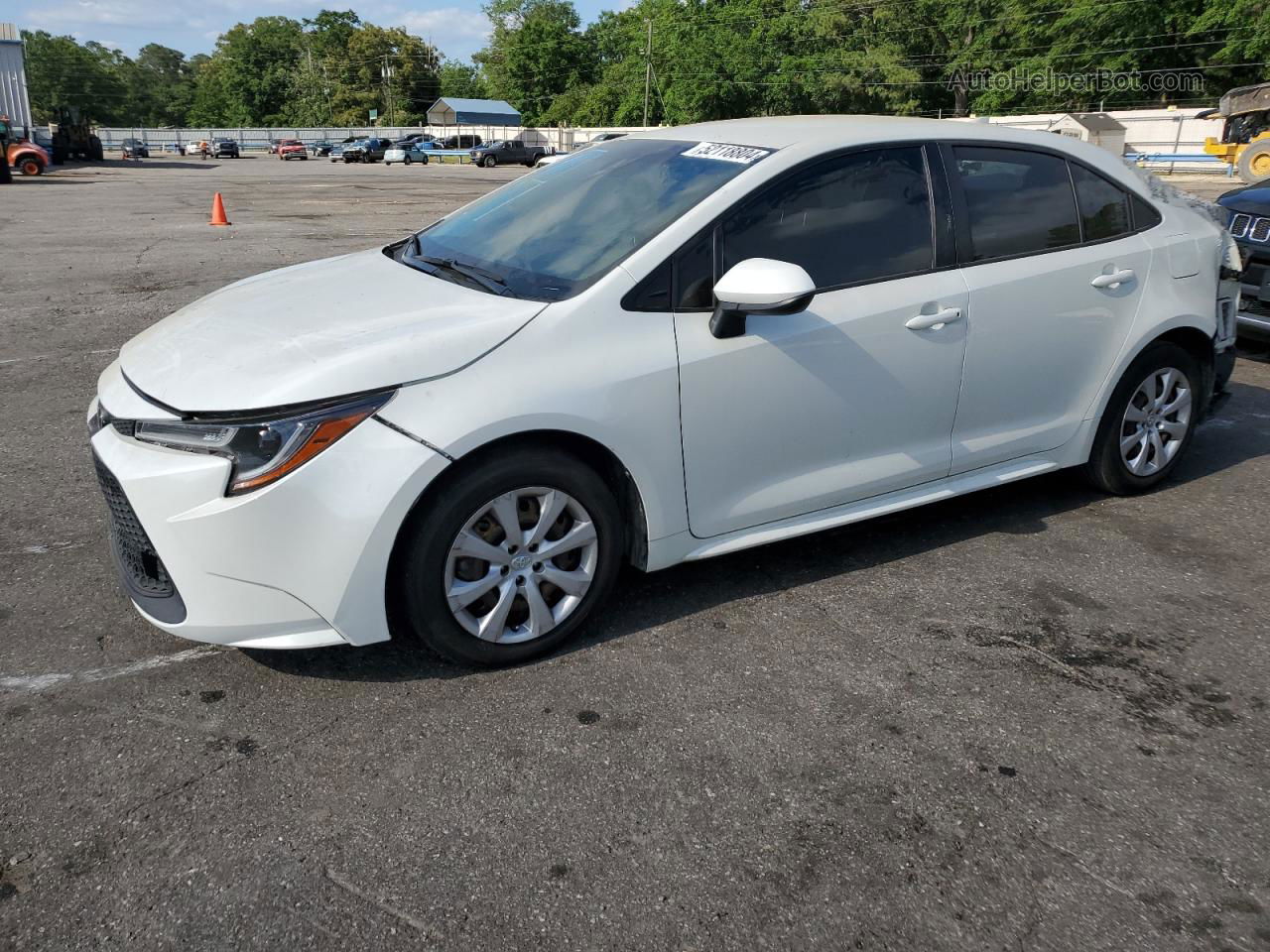 2021 Toyota Corolla Le White vin: JTDEPMAE5MJ127636