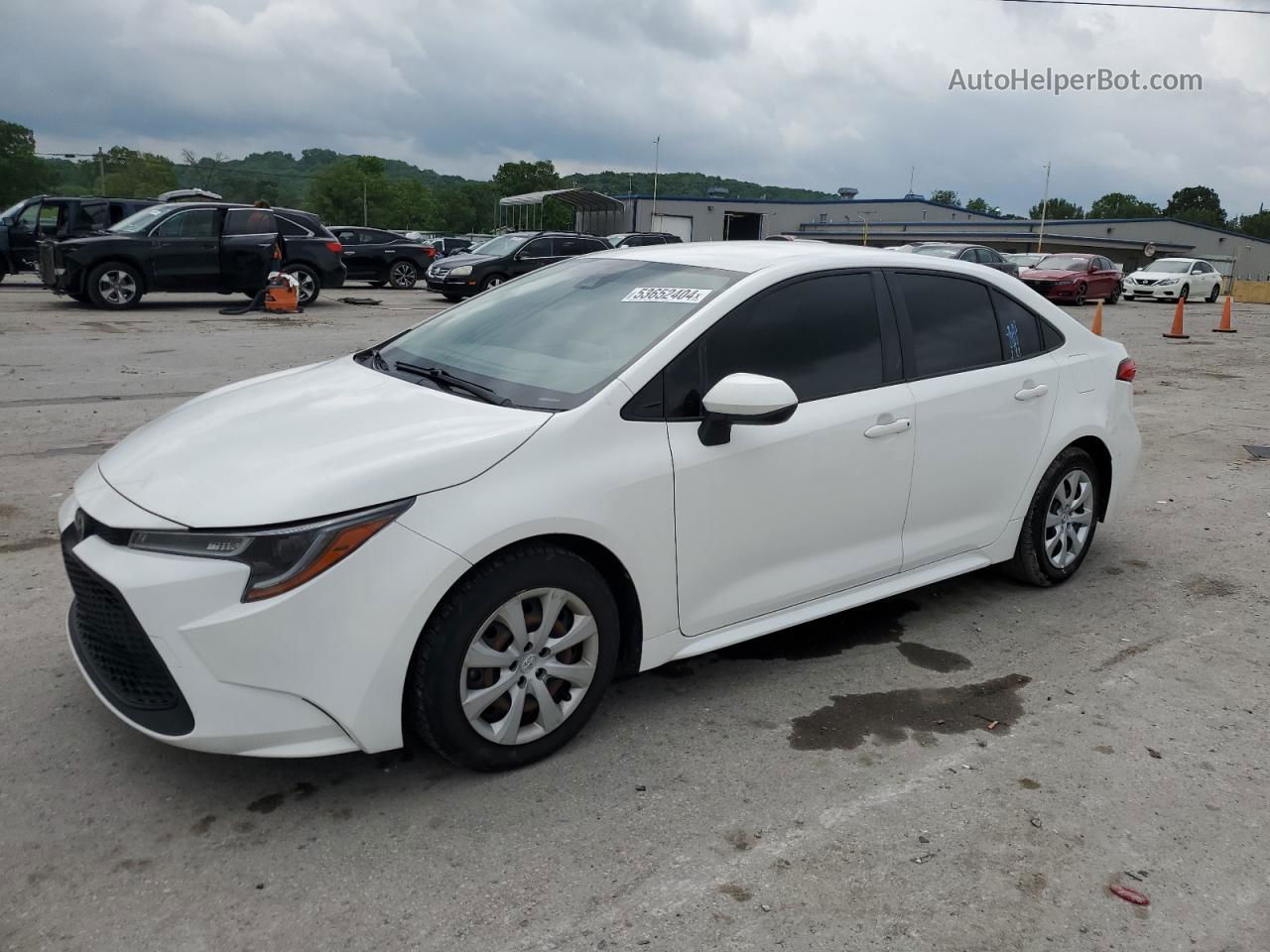 2021 Toyota Corolla Le White vin: JTDEPMAE5MJ157834