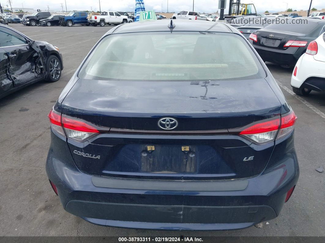 2021 Toyota Corolla Le Dark Blue vin: JTDEPMAE5MJ165285