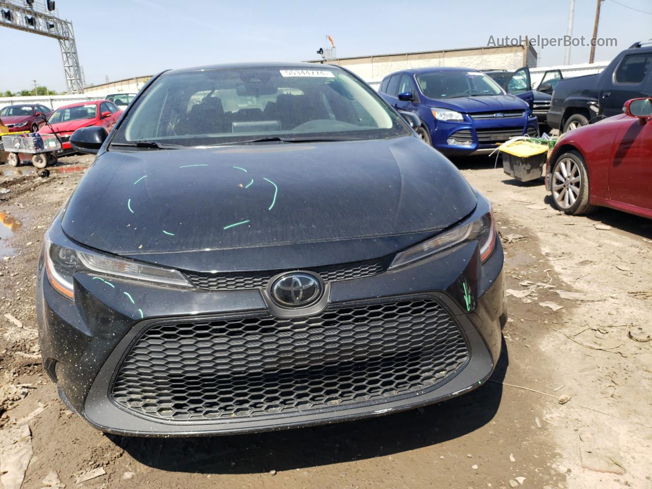 2021 Toyota Corolla Le Черный vin: JTDEPMAE5MJ172446