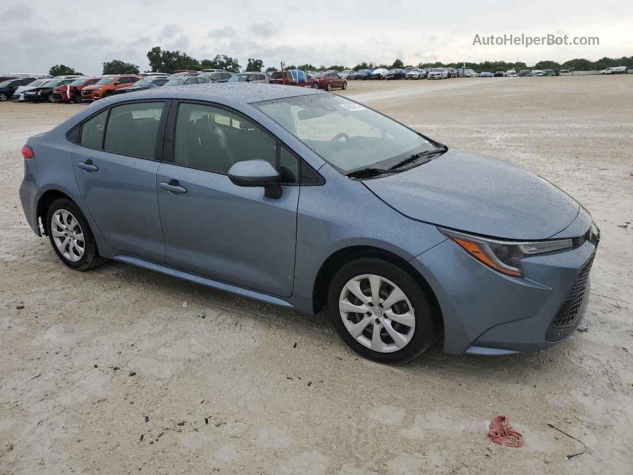 2021 Toyota Corolla Le Blue vin: JTDEPMAE5MJ176142