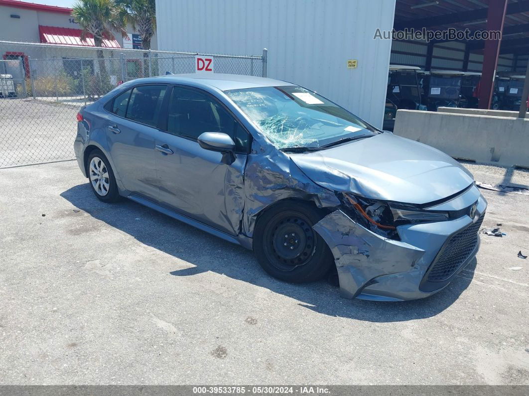 2021 Toyota Corolla Le Blue vin: JTDEPMAE5MJ183205