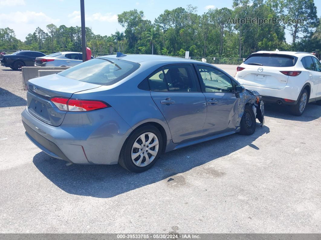 2021 Toyota Corolla Le Blue vin: JTDEPMAE5MJ183205