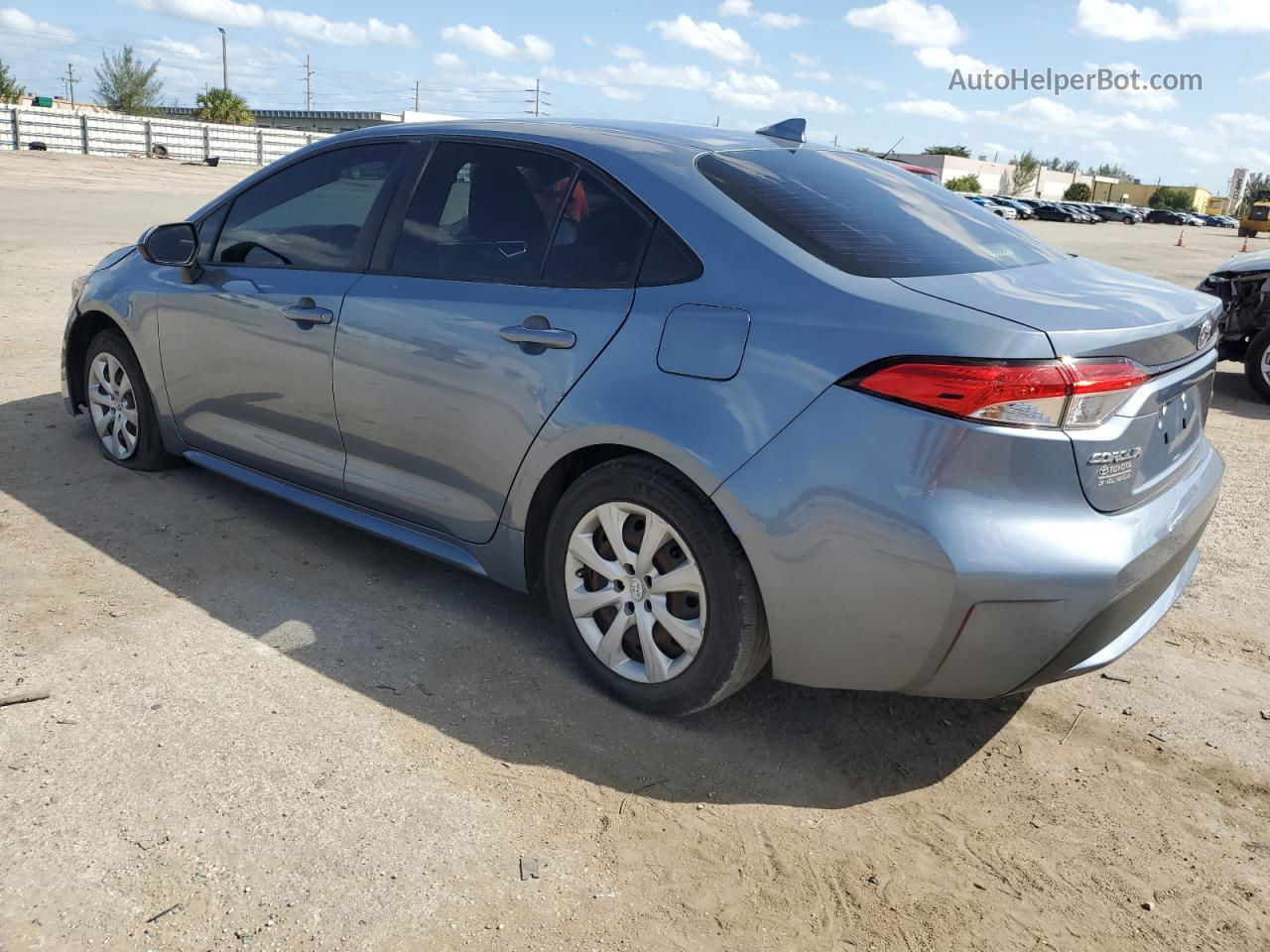 2021 Toyota Corolla Le Blue vin: JTDEPMAE5MJ183740