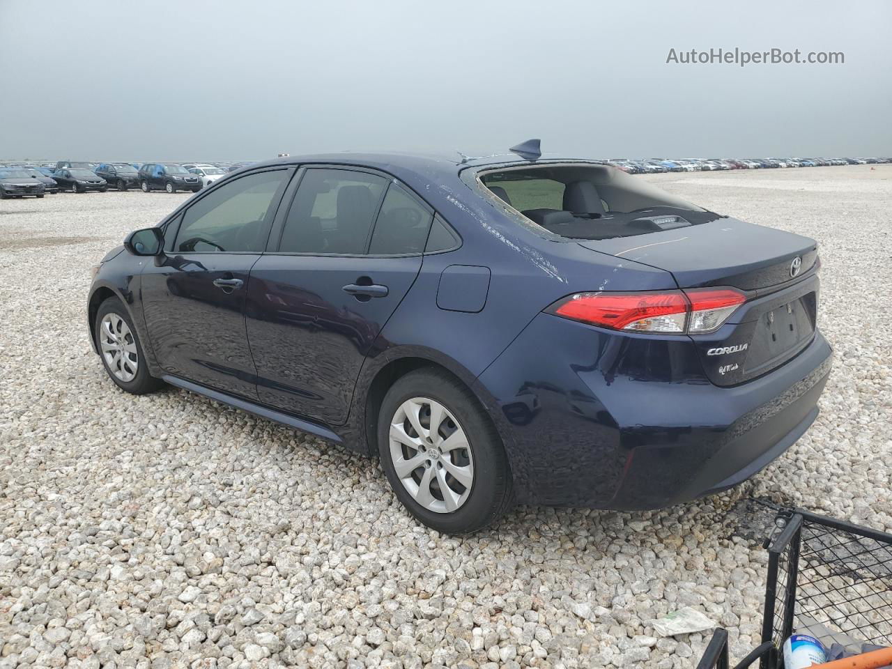 2021 Toyota Corolla Le Blue vin: JTDEPMAE5MJ188968