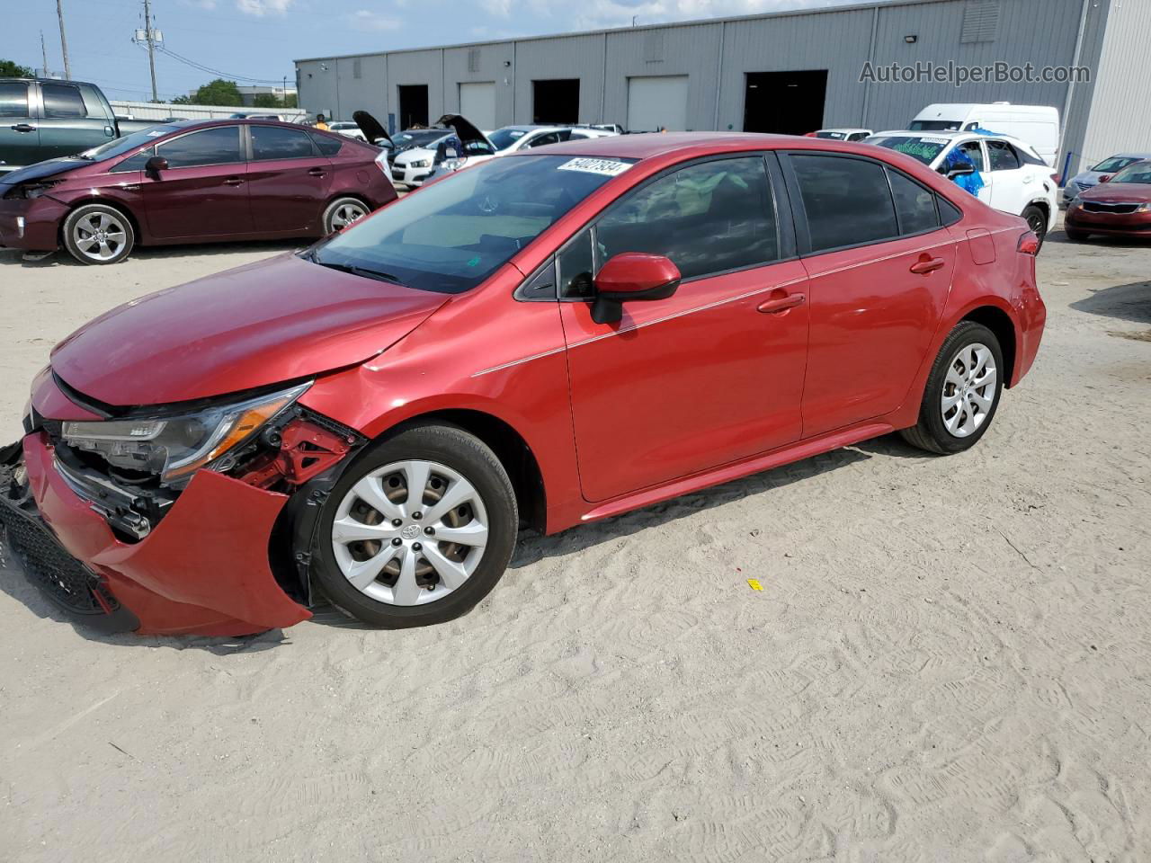 2021 Toyota Corolla Le Red vin: JTDEPMAE6MJ125474