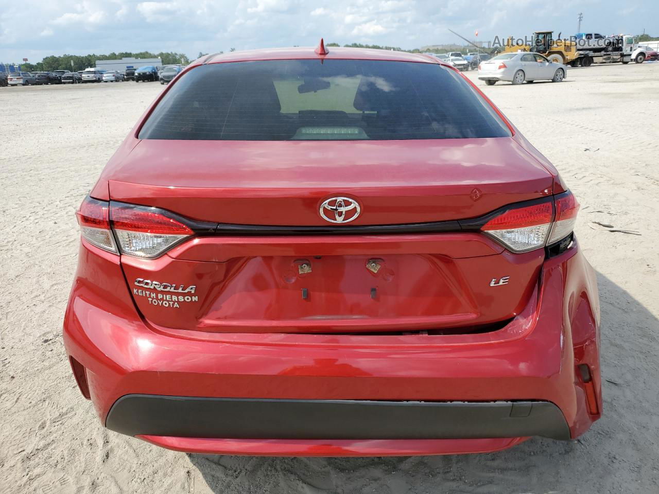 2021 Toyota Corolla Le Red vin: JTDEPMAE6MJ125474