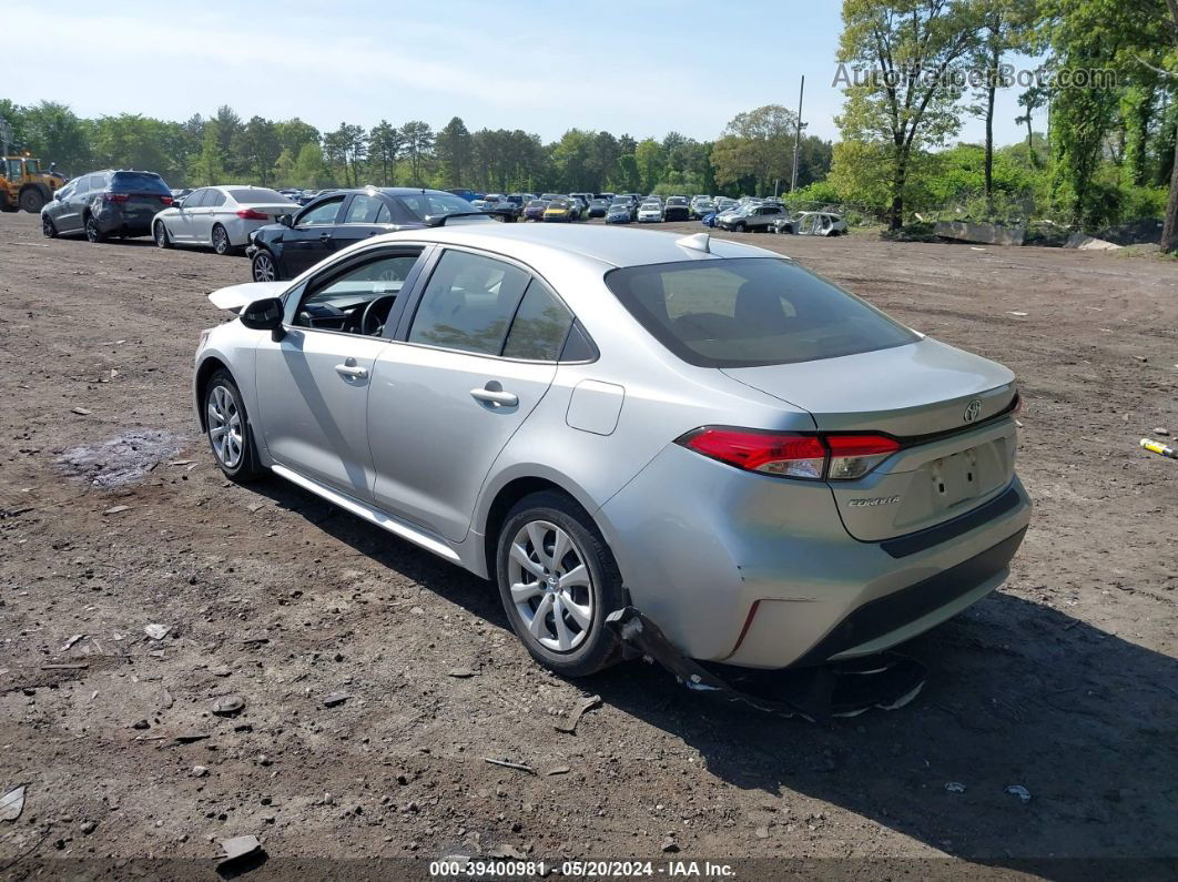 2021 Toyota Corolla Le Silver vin: JTDEPMAE6MJ148141