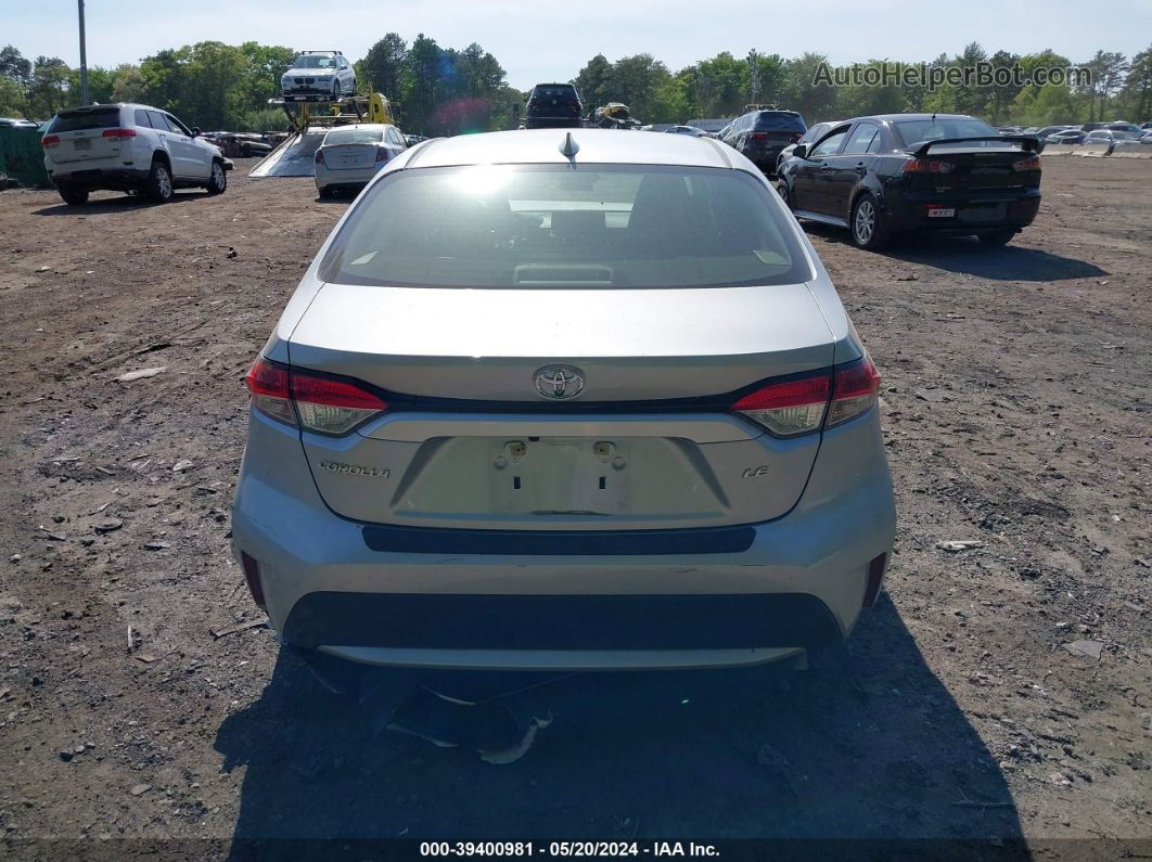 2021 Toyota Corolla Le Silver vin: JTDEPMAE6MJ148141