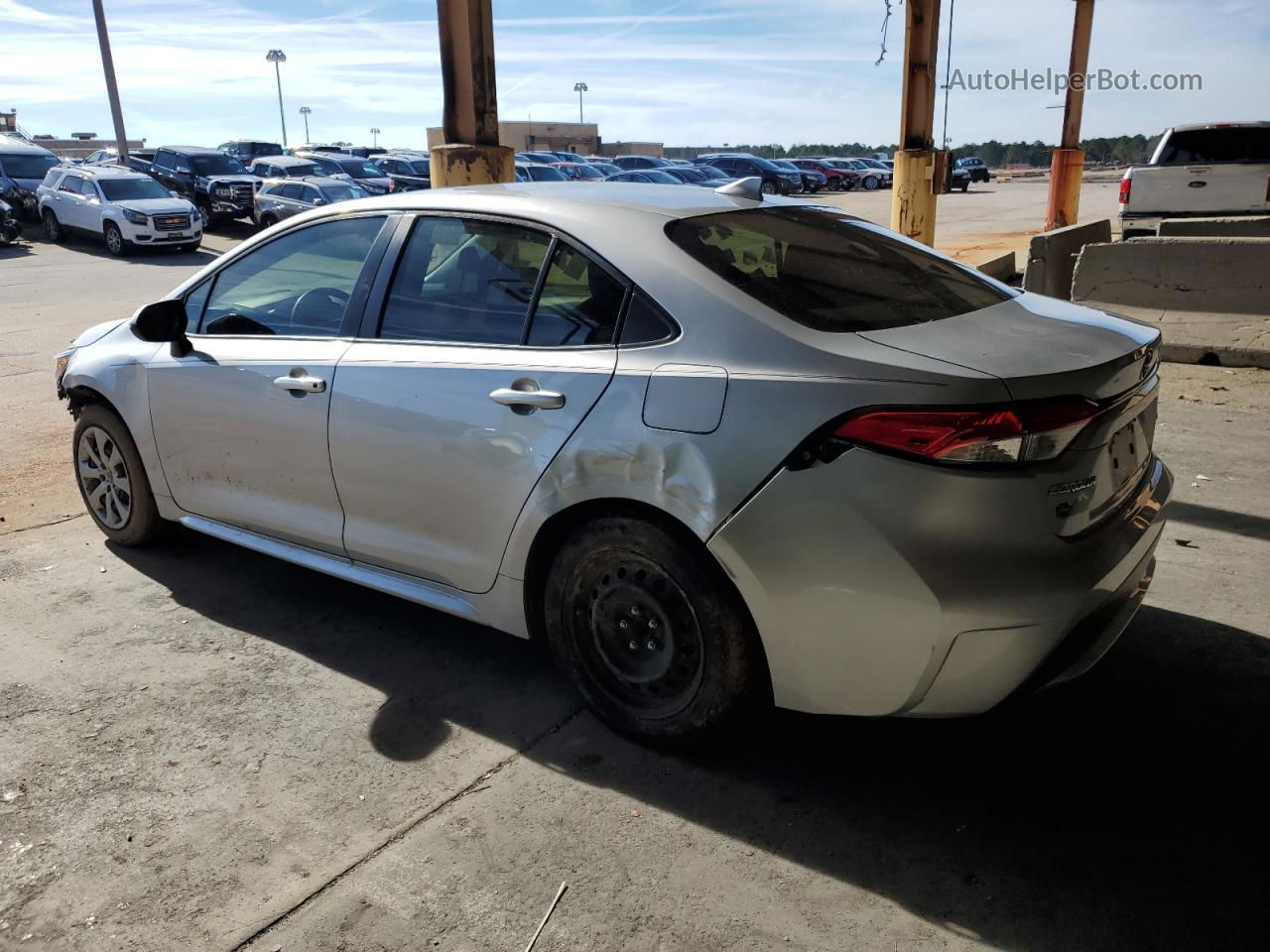 2021 Toyota Corolla Le Silver vin: JTDEPMAE6MJ156482