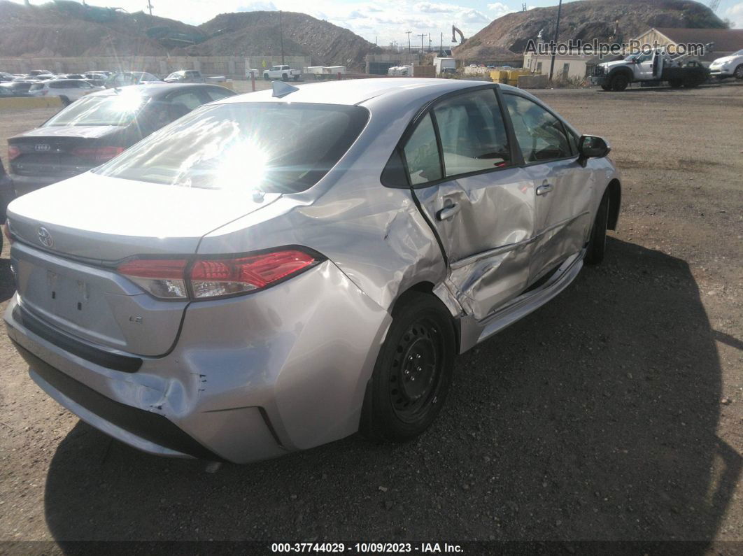 2021 Toyota Corolla Le Silver vin: JTDEPMAE6MJ167739