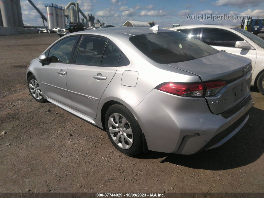 2021 Toyota Corolla Le Silver vin: JTDEPMAE6MJ167739