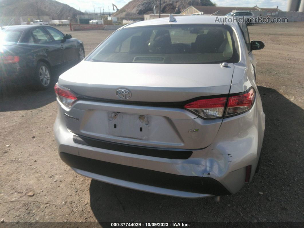 2021 Toyota Corolla Le Silver vin: JTDEPMAE6MJ167739