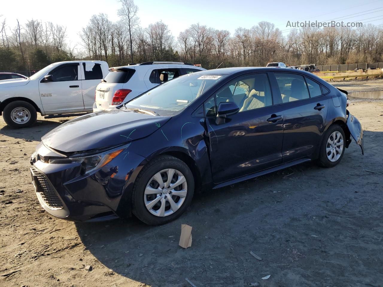 2021 Toyota Corolla Le Blue vin: JTDEPMAE6MJ169121