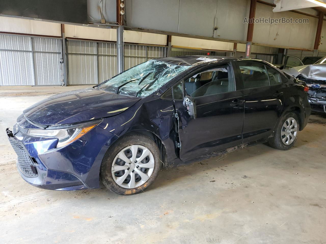 2021 Toyota Corolla Le Blue vin: JTDEPMAE6MJ175047