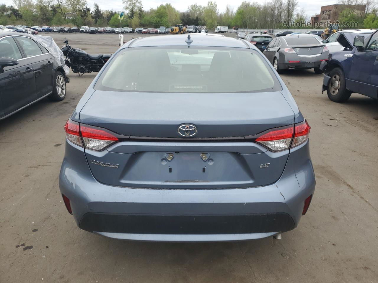 2021 Toyota Corolla Le Blue vin: JTDEPMAE6MJ179678