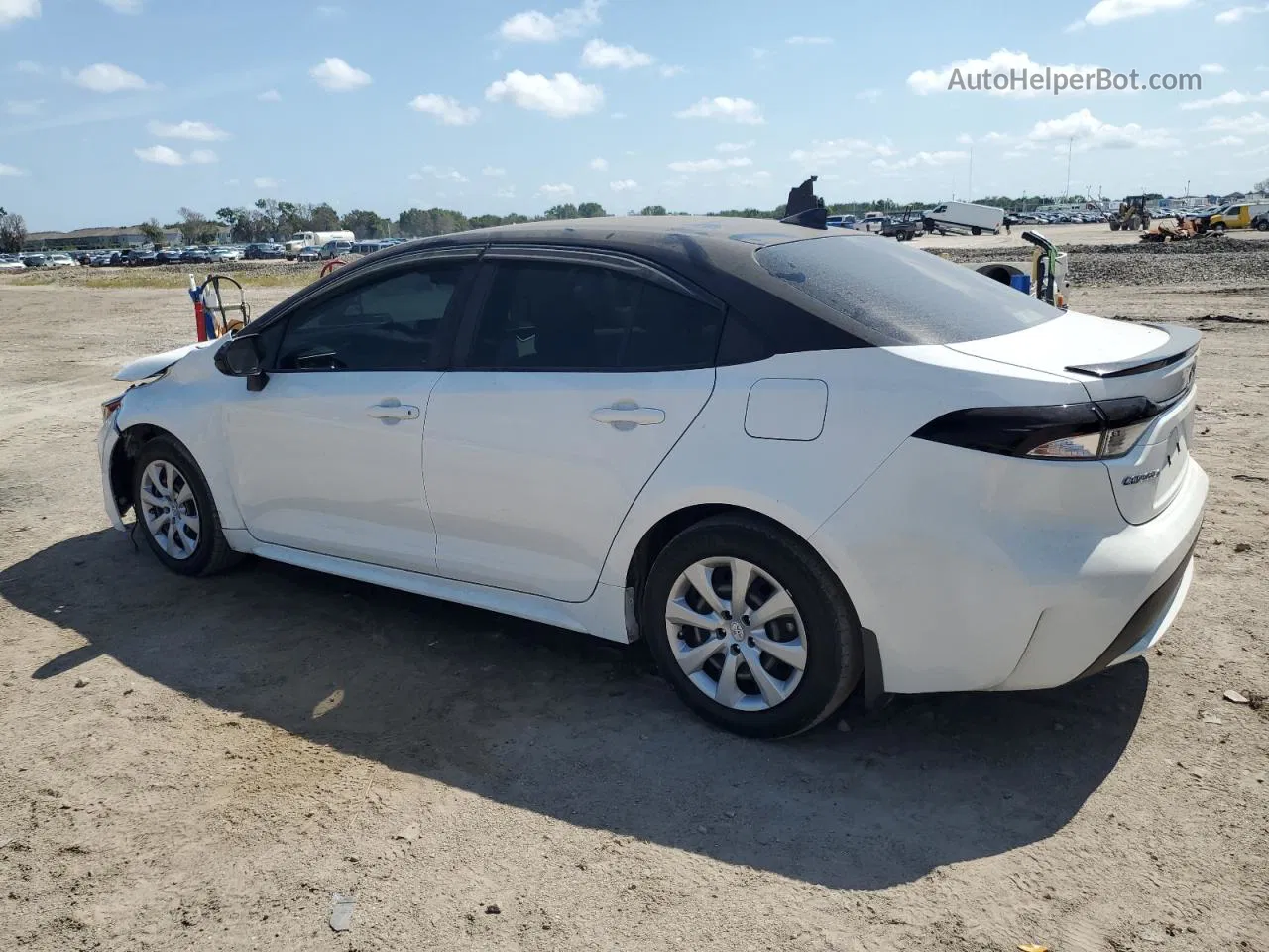 2021 Toyota Corolla Le Белый vin: JTDEPMAE6MJ183469