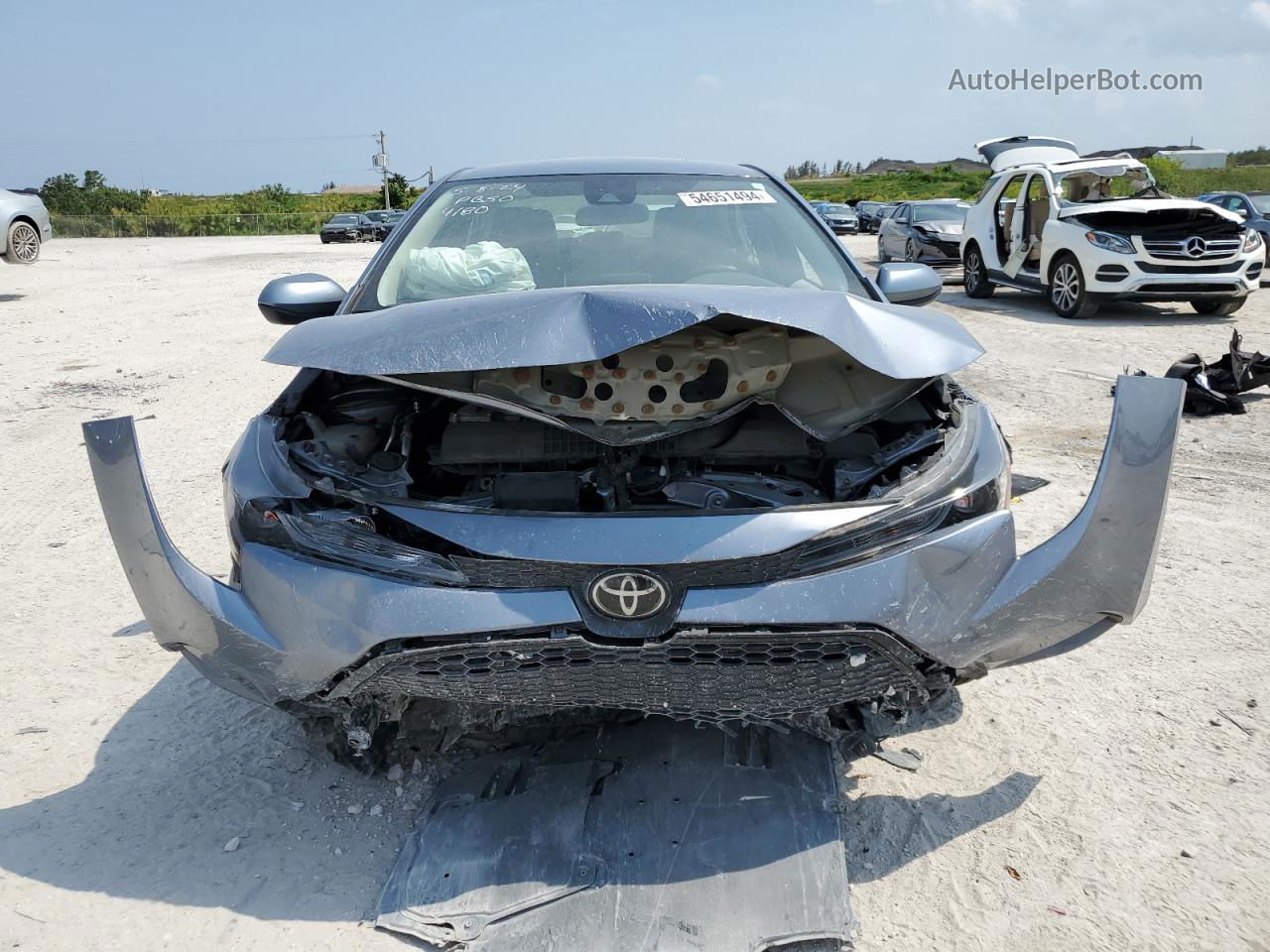 2021 Toyota Corolla Le Blue vin: JTDEPMAE7MJ126696