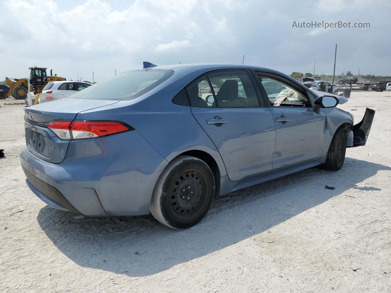 2021 Toyota Corolla Le Blue vin: JTDEPMAE7MJ126696