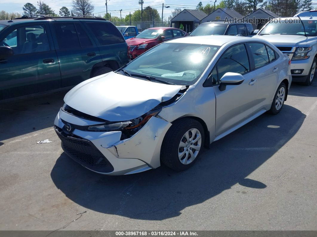 2021 Toyota Corolla Le Silver vin: JTDEPMAE7MJ138508