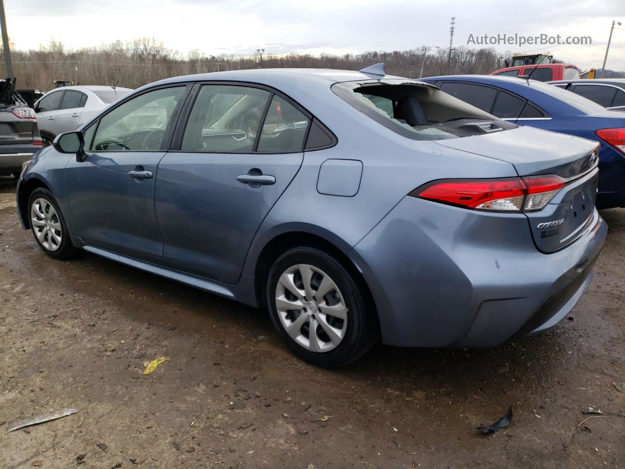 2021 Toyota Corolla Le Blue vin: JTDEPMAE7MJ139173