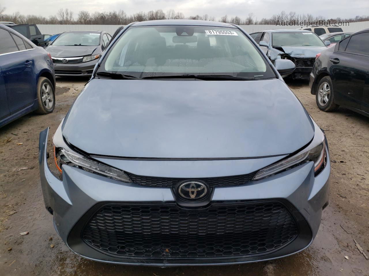 2021 Toyota Corolla Le Blue vin: JTDEPMAE7MJ139173