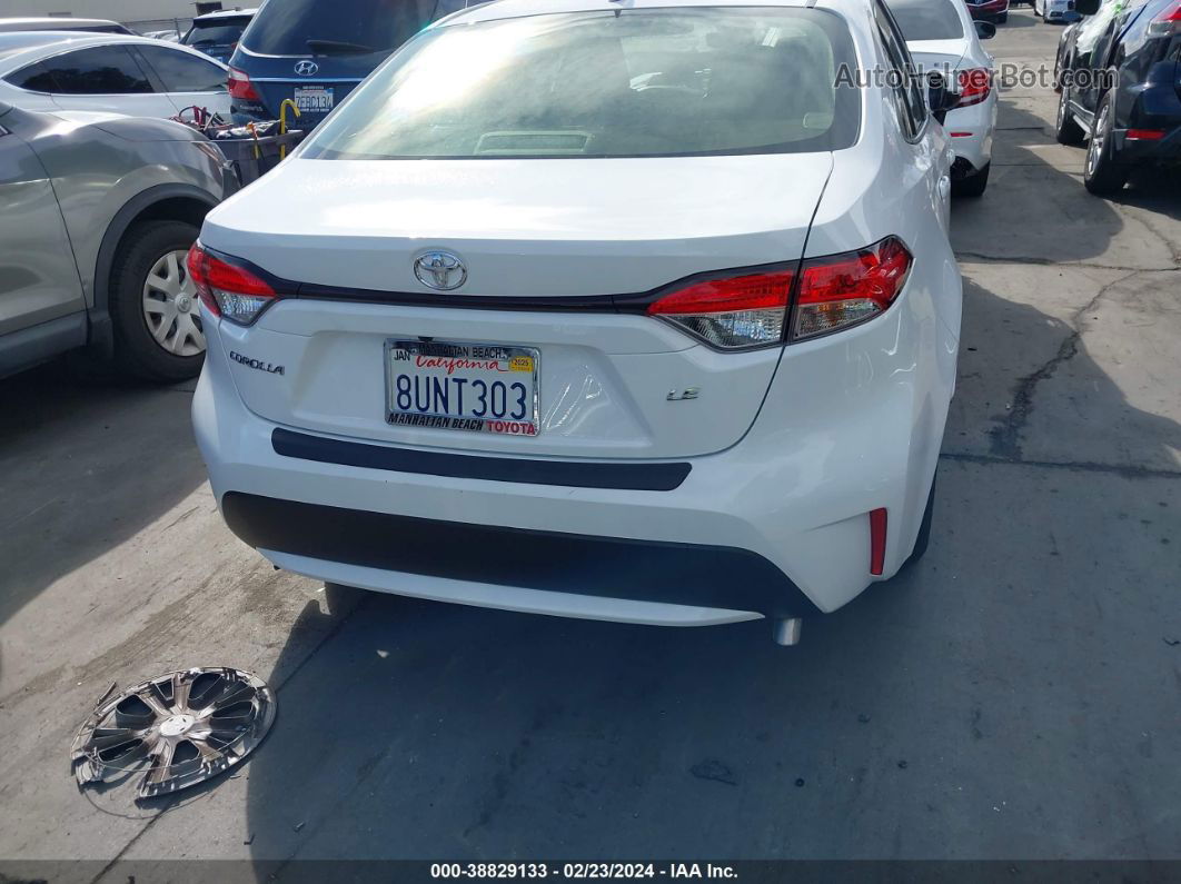 2021 Toyota Corolla Le White vin: JTDEPMAE7MJ156183